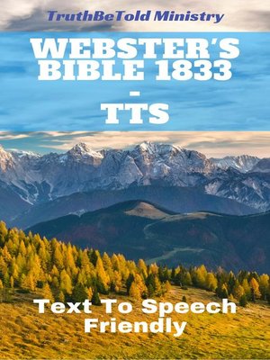 cover image of Webster's Bible 1833--TTS